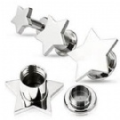 Wholesale shaped star ear plug tunnel earrings
