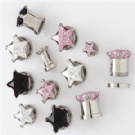 Wholesale star zircon ear plugs