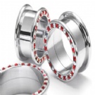 Wholesale beautiful crystal gauge ear plug