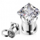 Wholesale fashion zircon gauge ear plugs