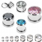 Wholesale crystal ear piercing plugs
