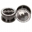 Wholesale crystal batman ear piercing plugs