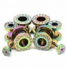 Wholesale rainbow ear plugs body piercing